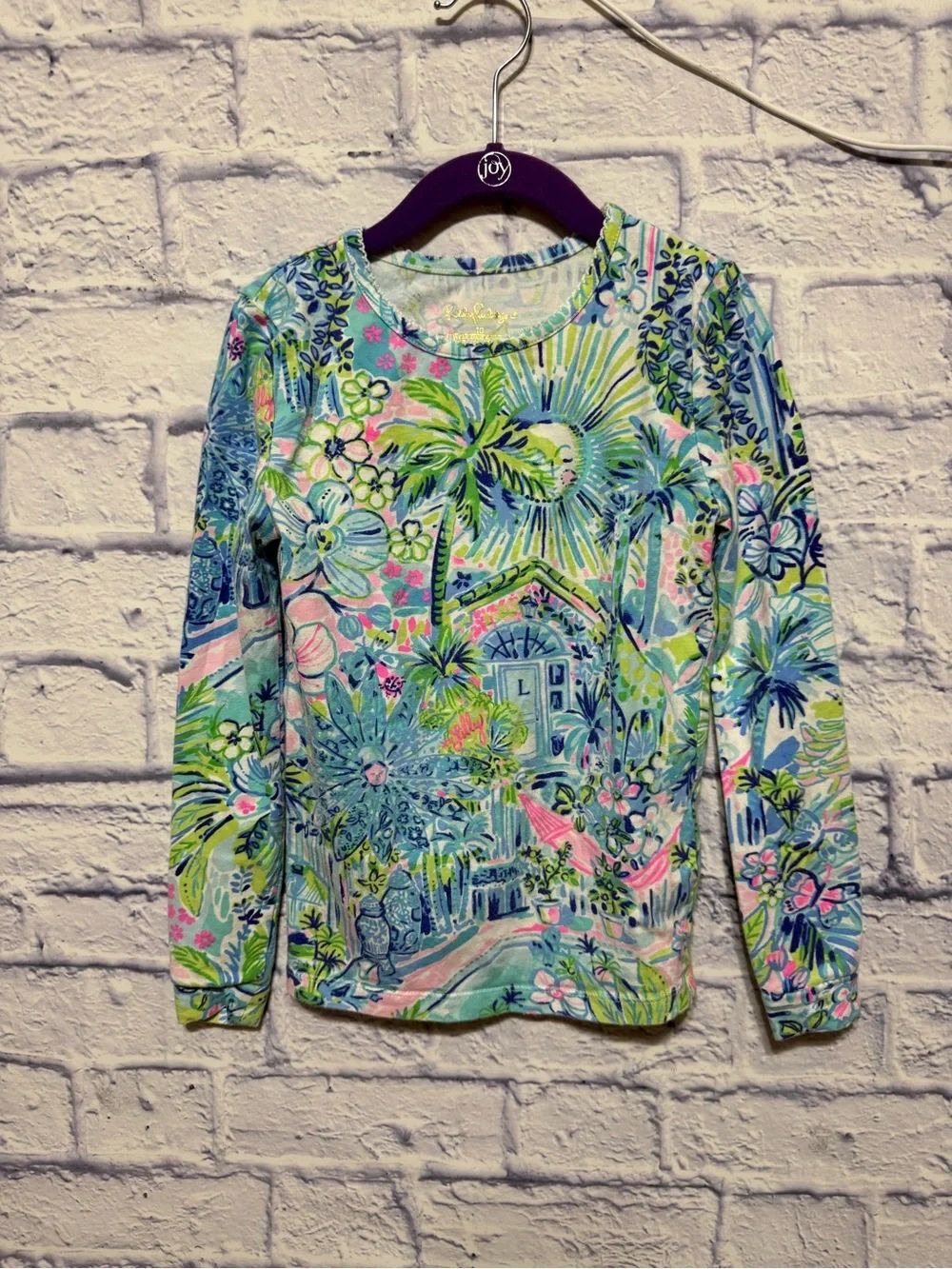 Lilly Pulitzer Sammy Pajama Top in Lillys House Print size 10